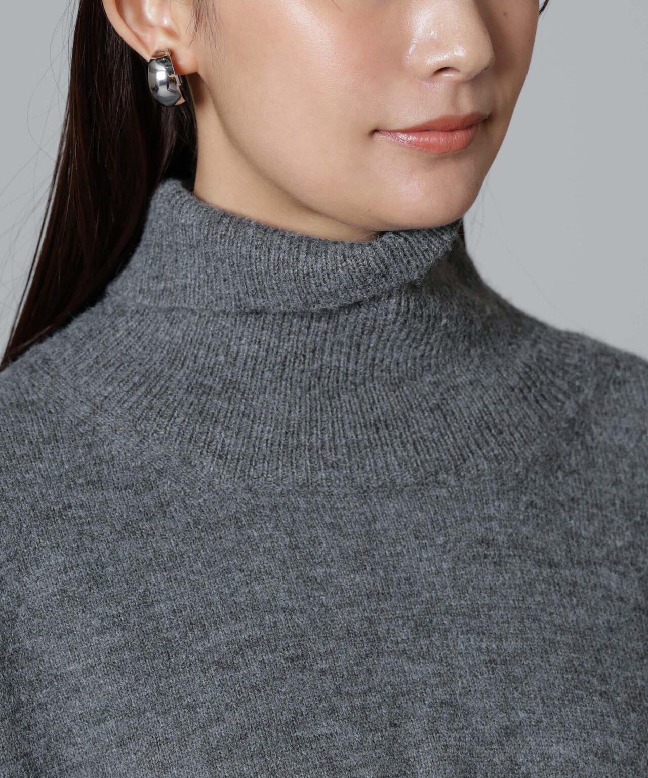 ウエストドロストタートルワイドニット 6734222346