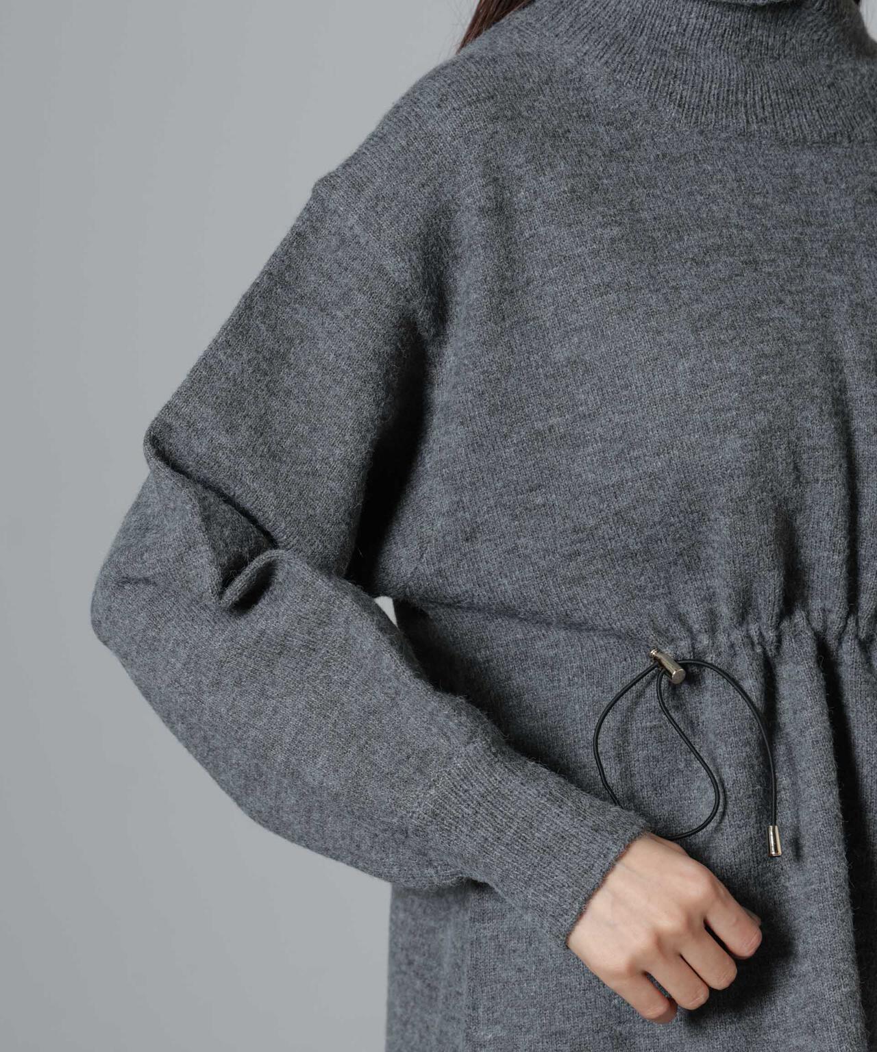 ウエストドロストタートルワイドニット 6734222346