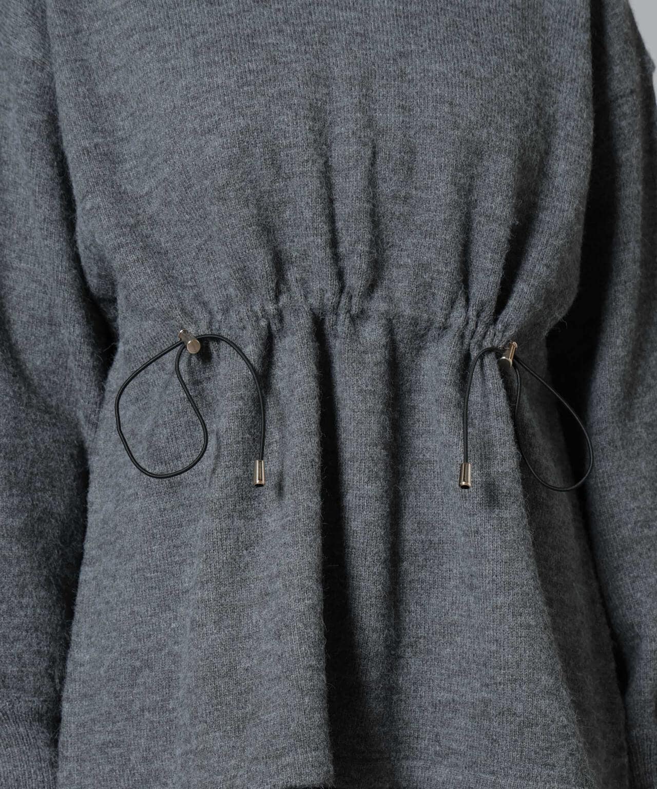 ウエストドロストタートルワイドニット 6734222346