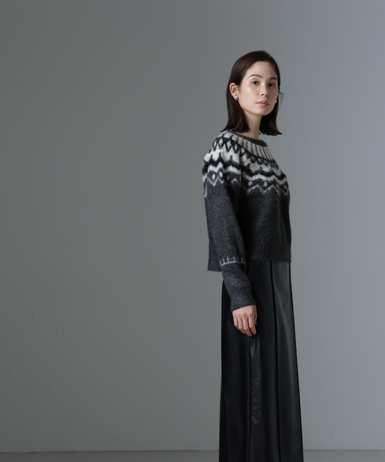 New Rose Embroidery Half-Zip Sweat[LEC1160] – CENO.JP