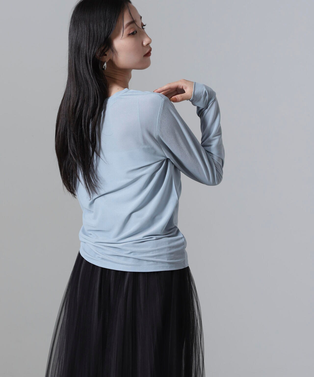 メロー シアー カット トップス