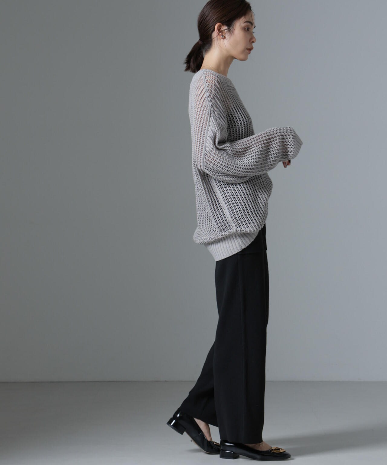 ポケットニットワイドパンツ（セットアップ可） 6734227316