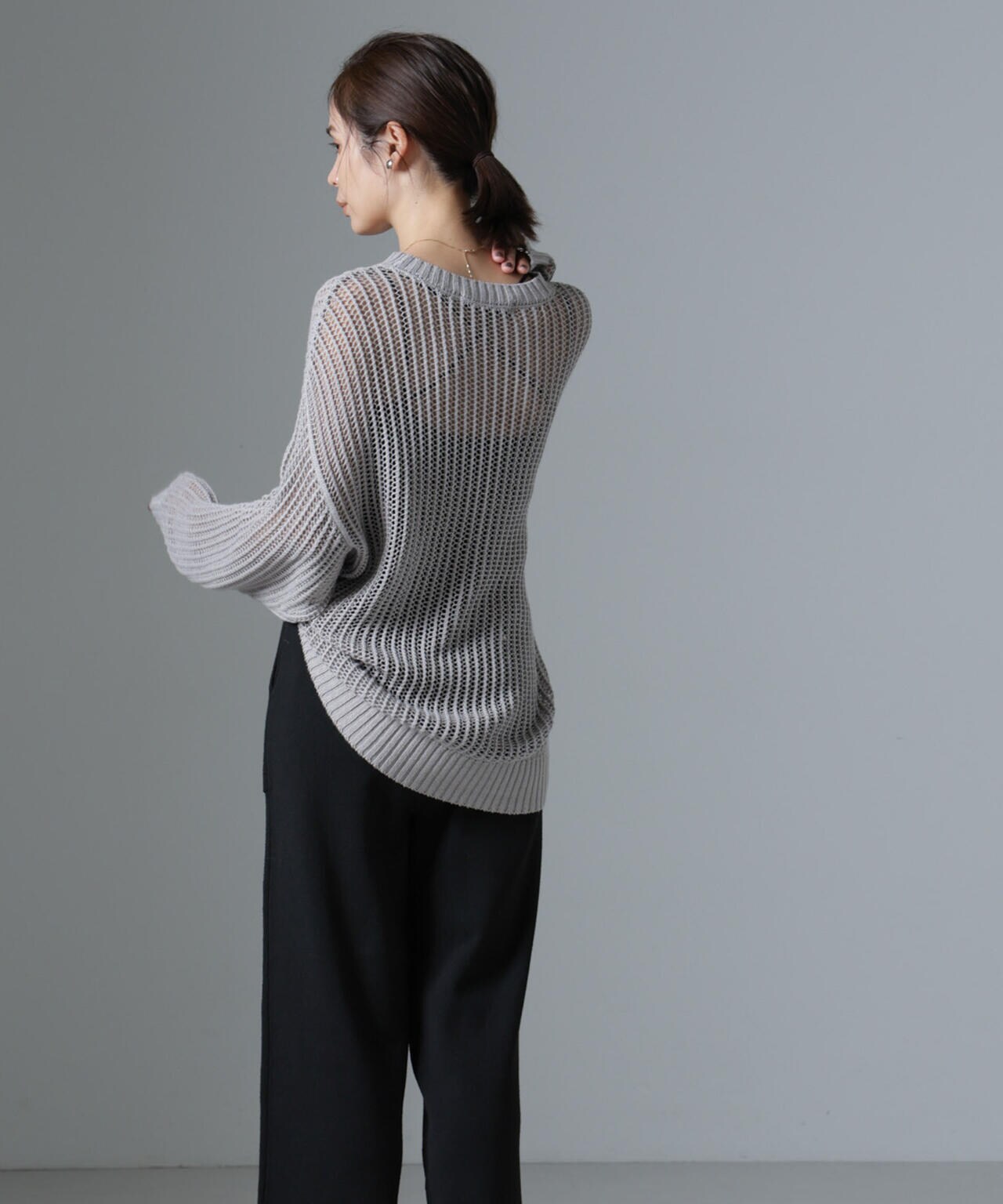 ポケットニットワイドパンツ（セットアップ可） 6734227316