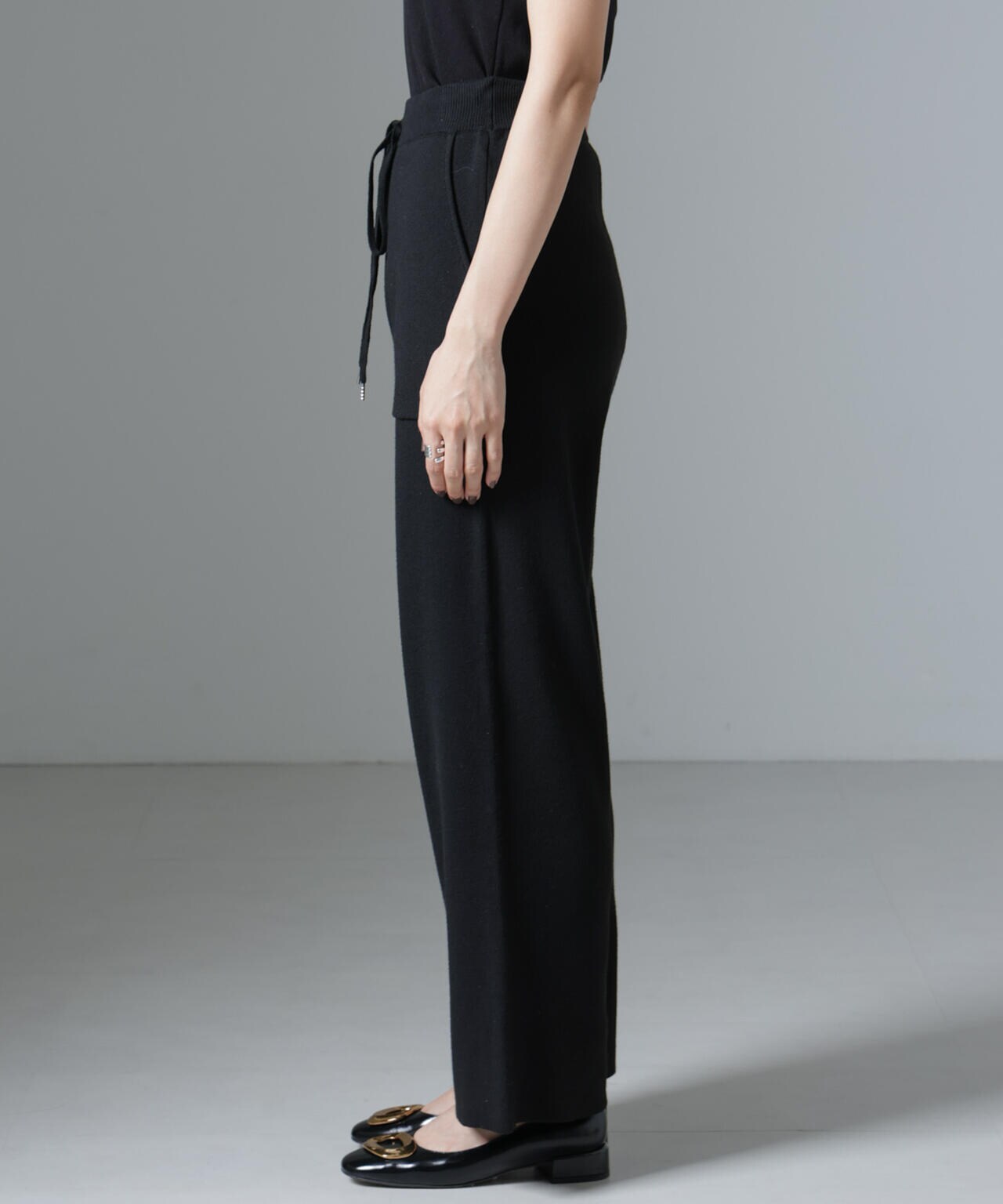 ポケットニットワイドパンツ（セットアップ可） 6734227316