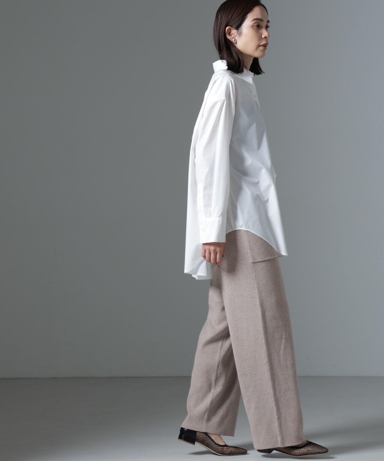 ポケットニットワイドパンツ（セットアップ可） 6734227316