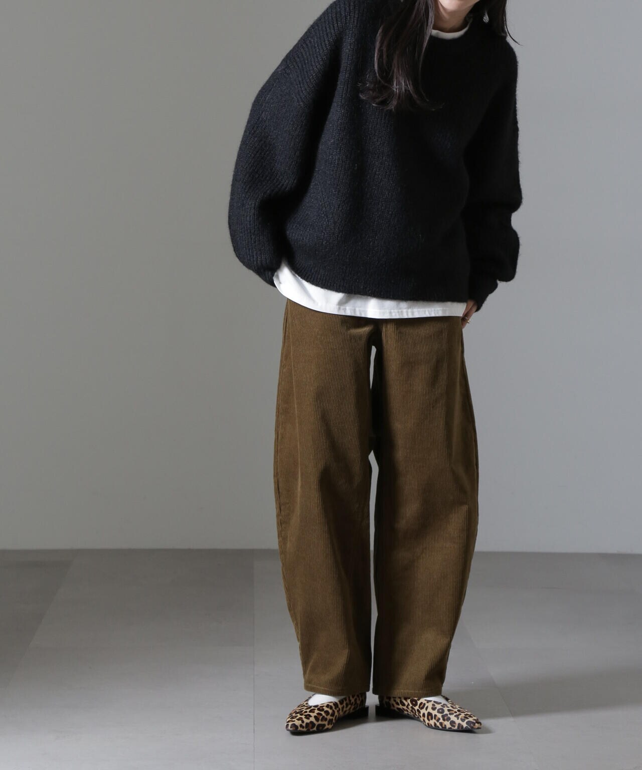 コーデュロイワイドカーブパンツ（セットアップ可） 6734227324