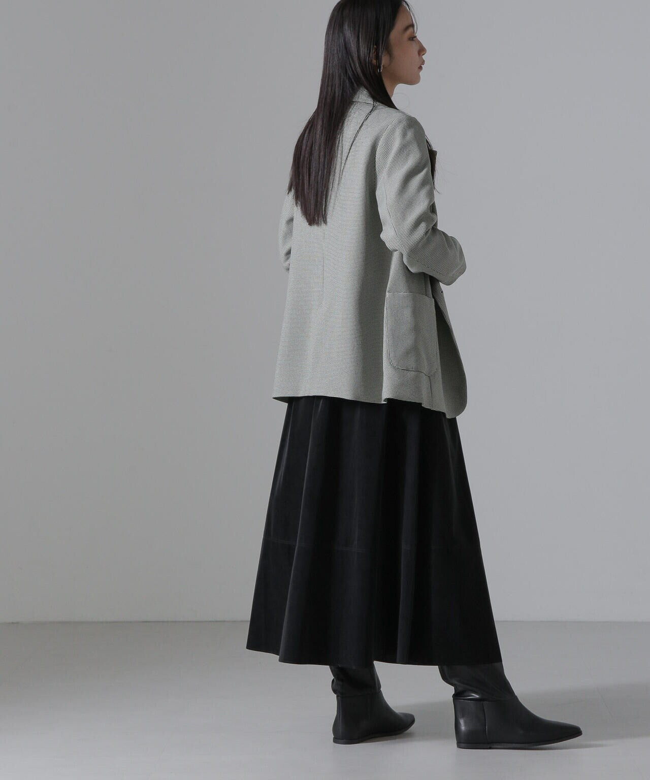 ピーチフェイクレザーボリュームスカート(セットアップ可) 6734230310