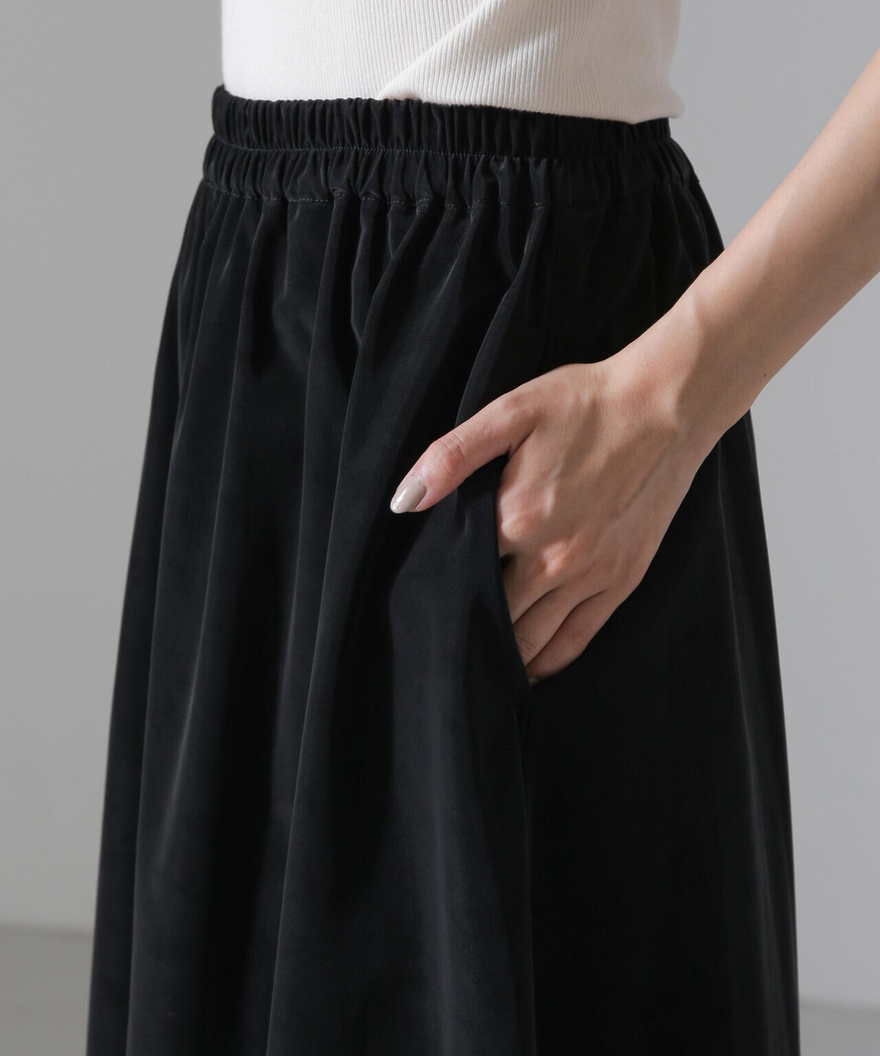 ピーチフェイクレザーボリュームスカート(セットアップ可) 6734230310