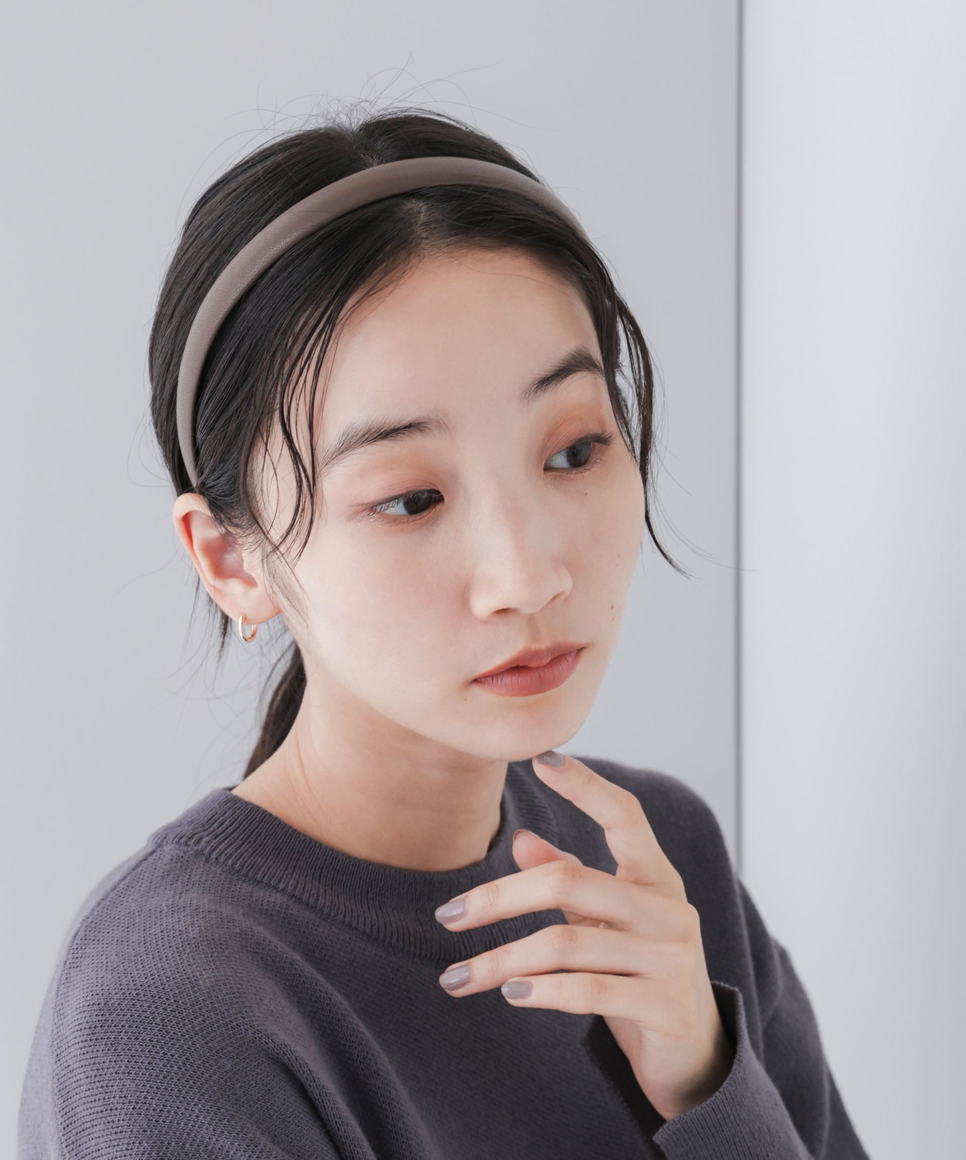 コンプレックスビズ レザー カチューシャ ヘアアクセサリー レザーカチューシャ コンプレックス ビズ】☆秋を楽しむレザーのヘアアクセサリー