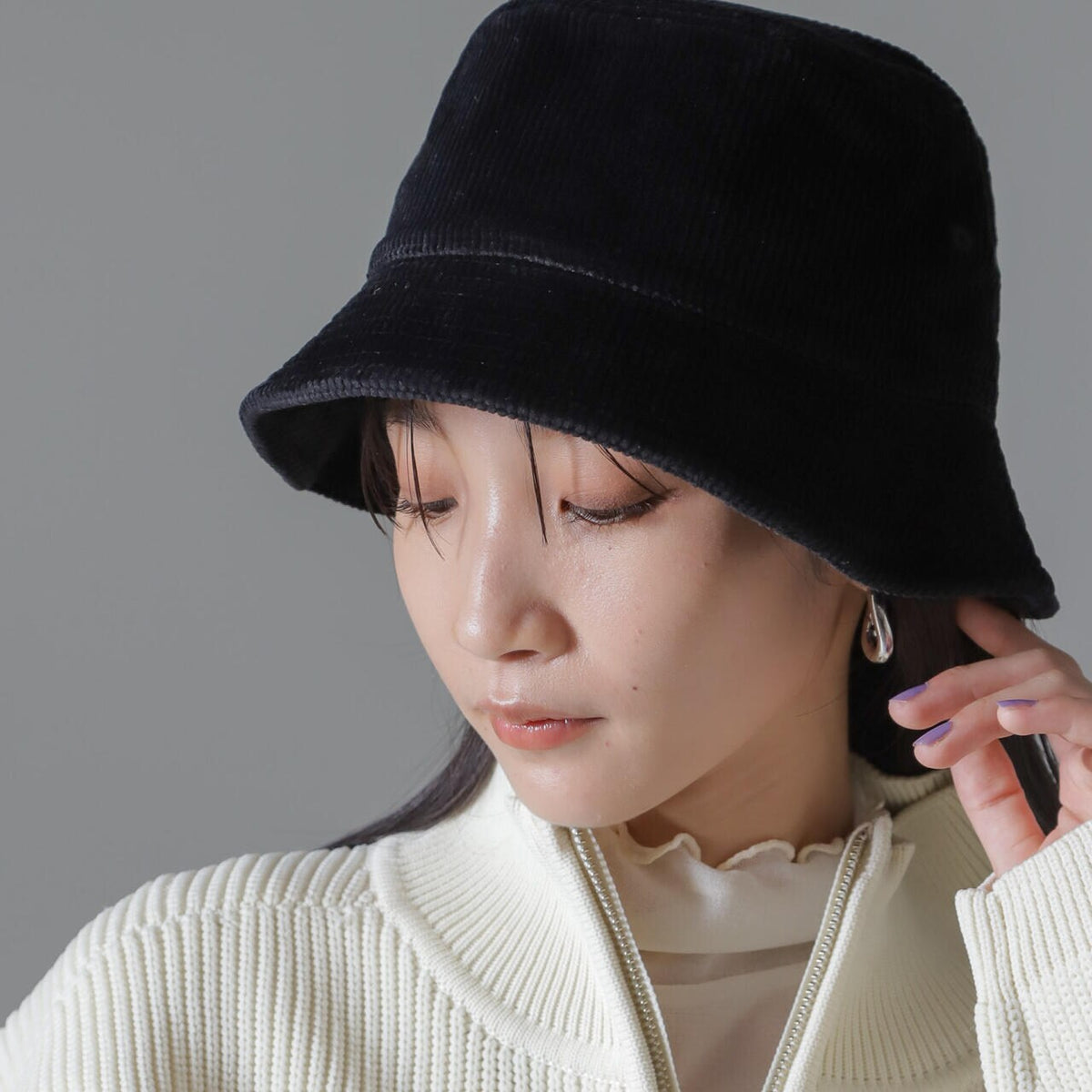 Healthknit / 別注 コーデュロイ バケット ハット