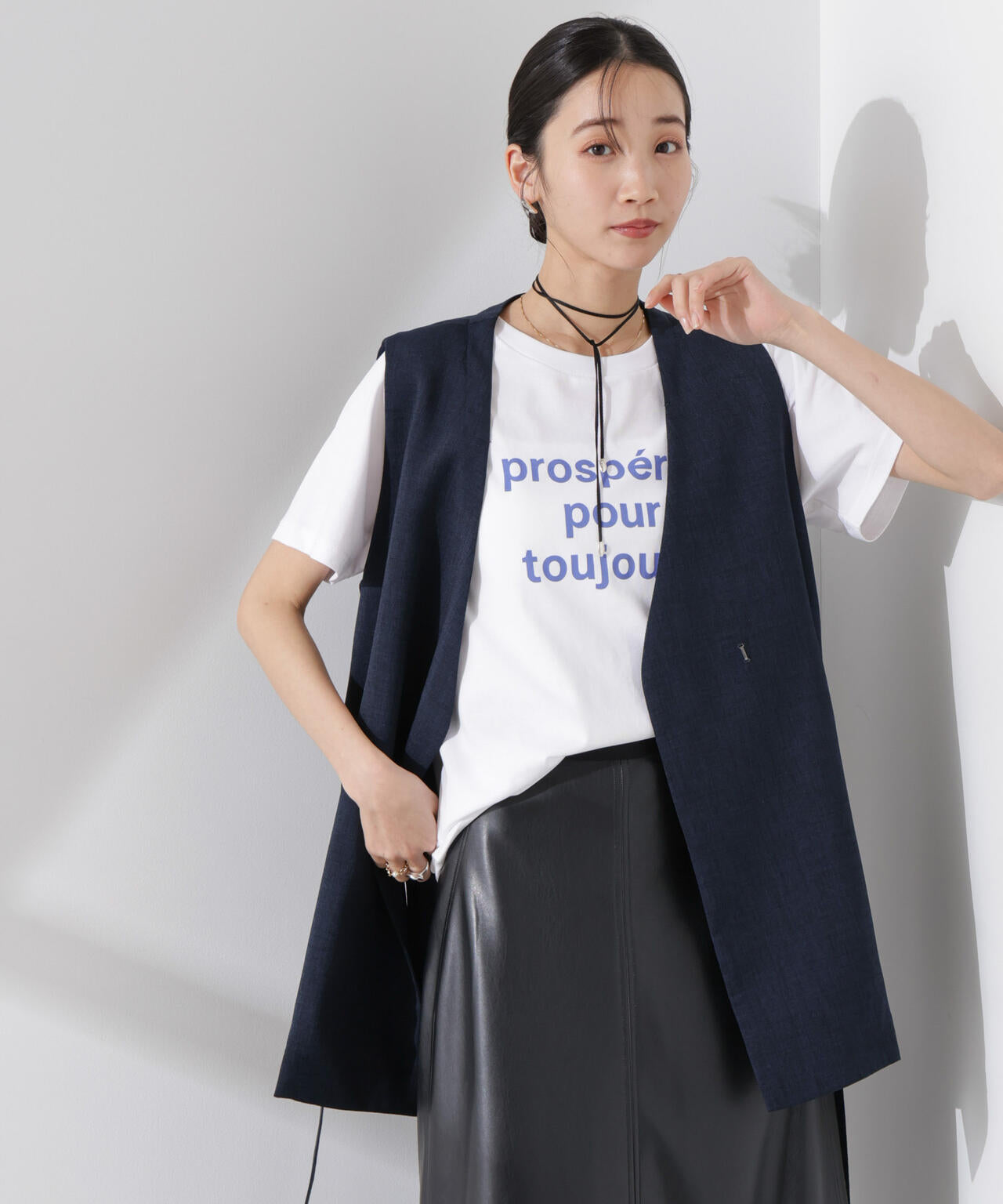 多機能素材ジレ(セットアップ可) 6735116305