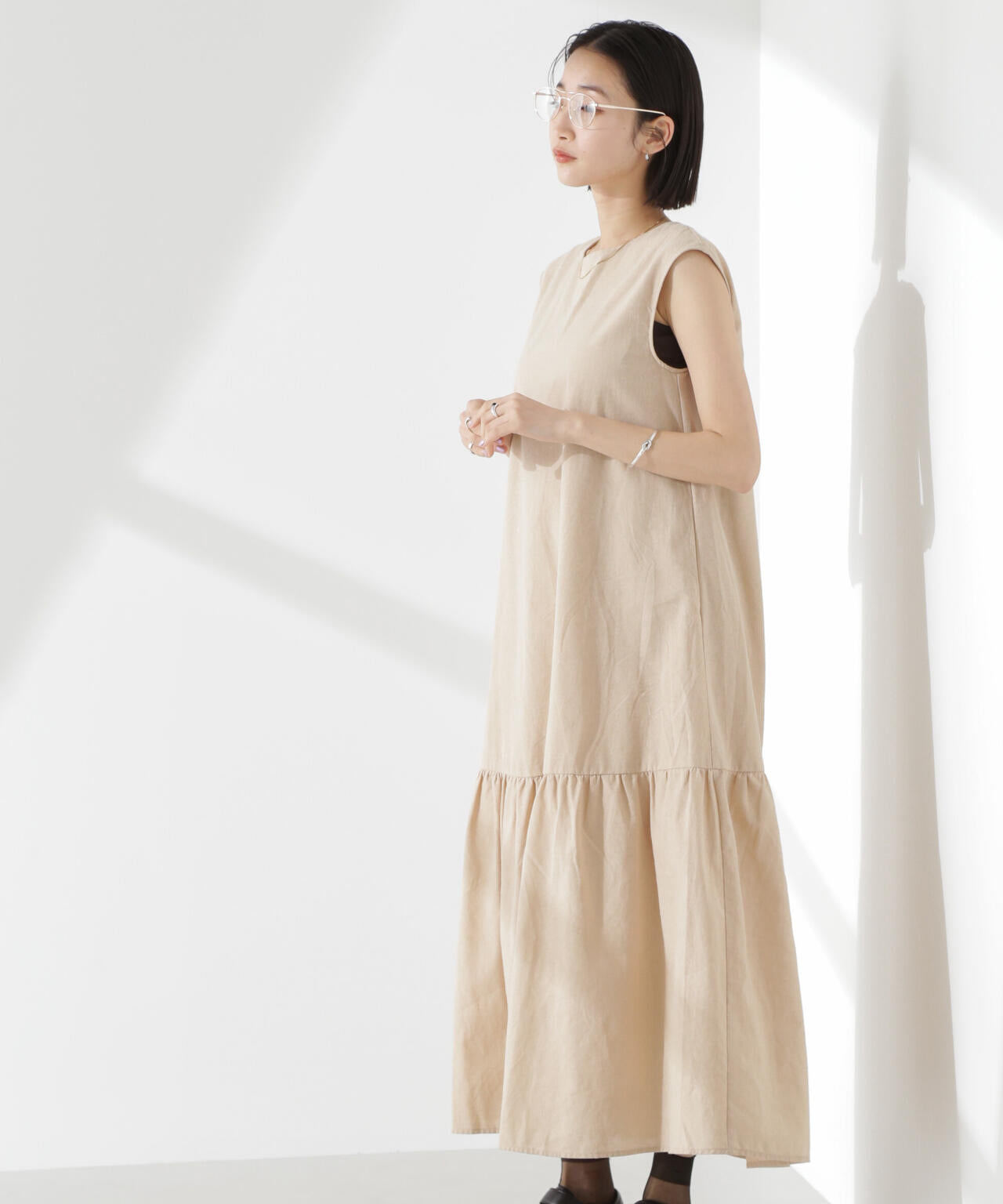 綿麻COOLMAXワンピース 6735119304