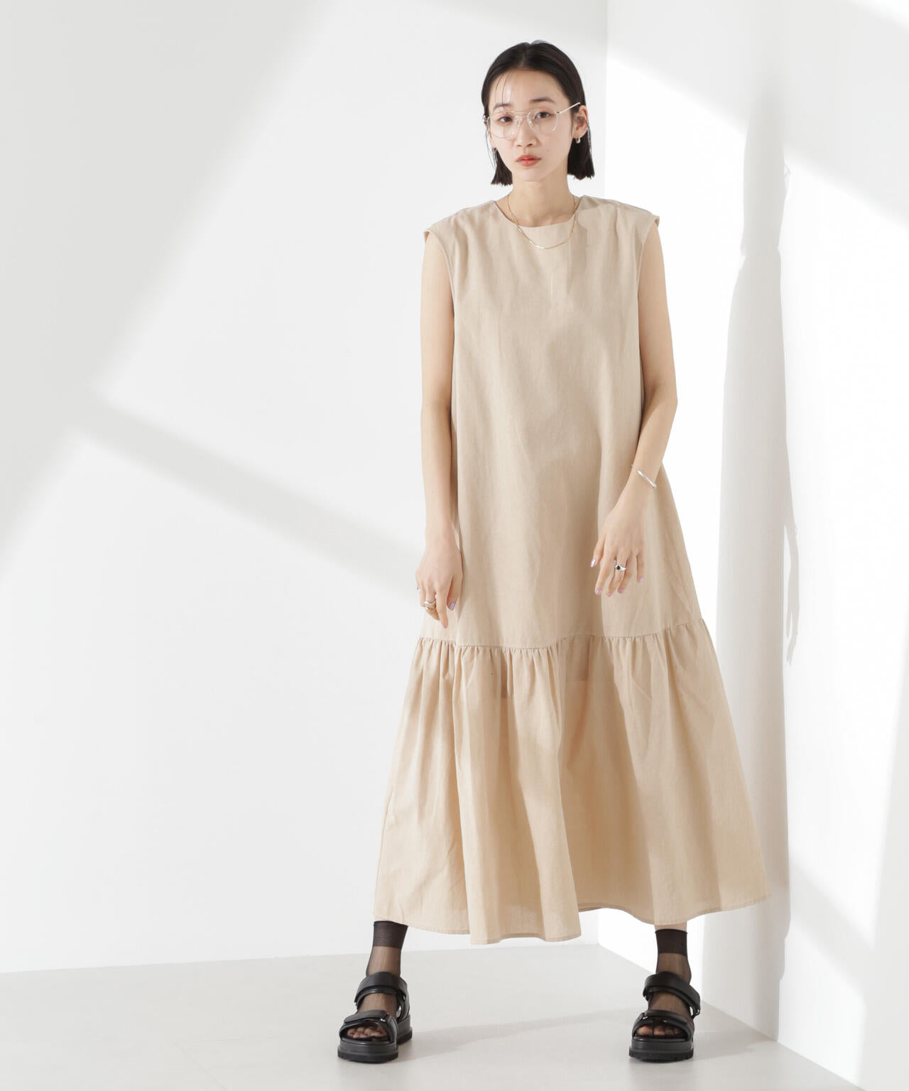 綿麻 COOLMAX ワンピース