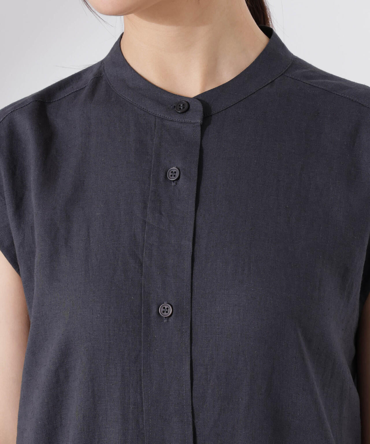 Anti Smell Linen フレンチスリーブ ワンピース
