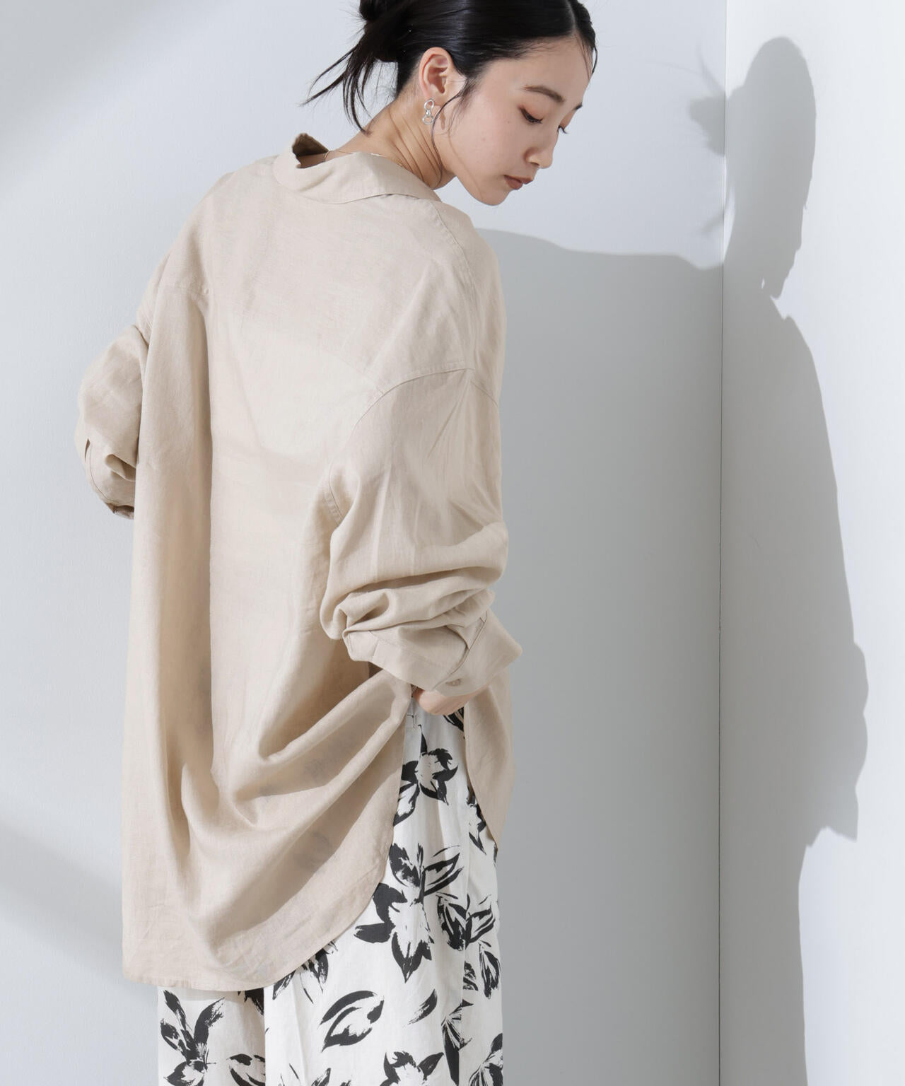 Anti Smell Linen ベーシックワイドシャツ 6735120309
