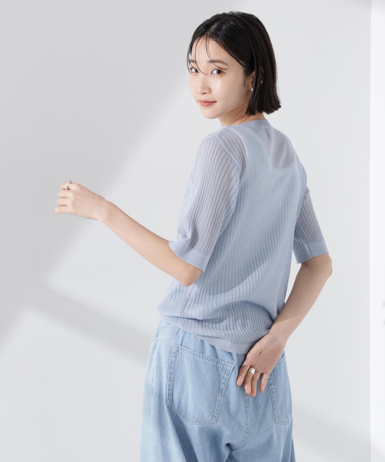 こもれび365ページ PENNEYS 別注 TheFOX シアー リブ ニット トップス