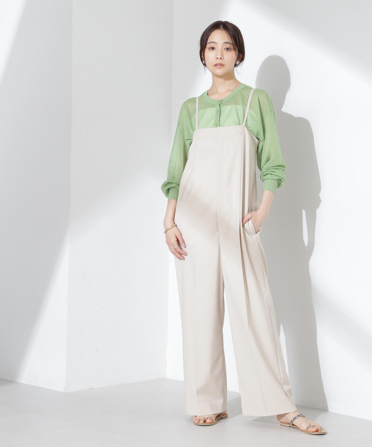 セニー　クロップドシアーカーディガン cropped sheer cardigan（クロップドシアーカーディガン
