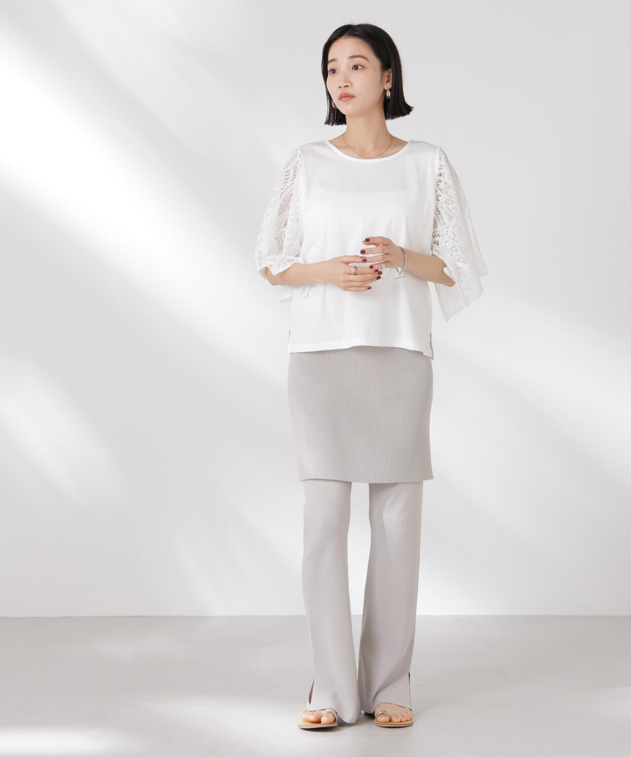 強撚ワイドカットTOPS(カットソー)｜トップス｜MIESROHE