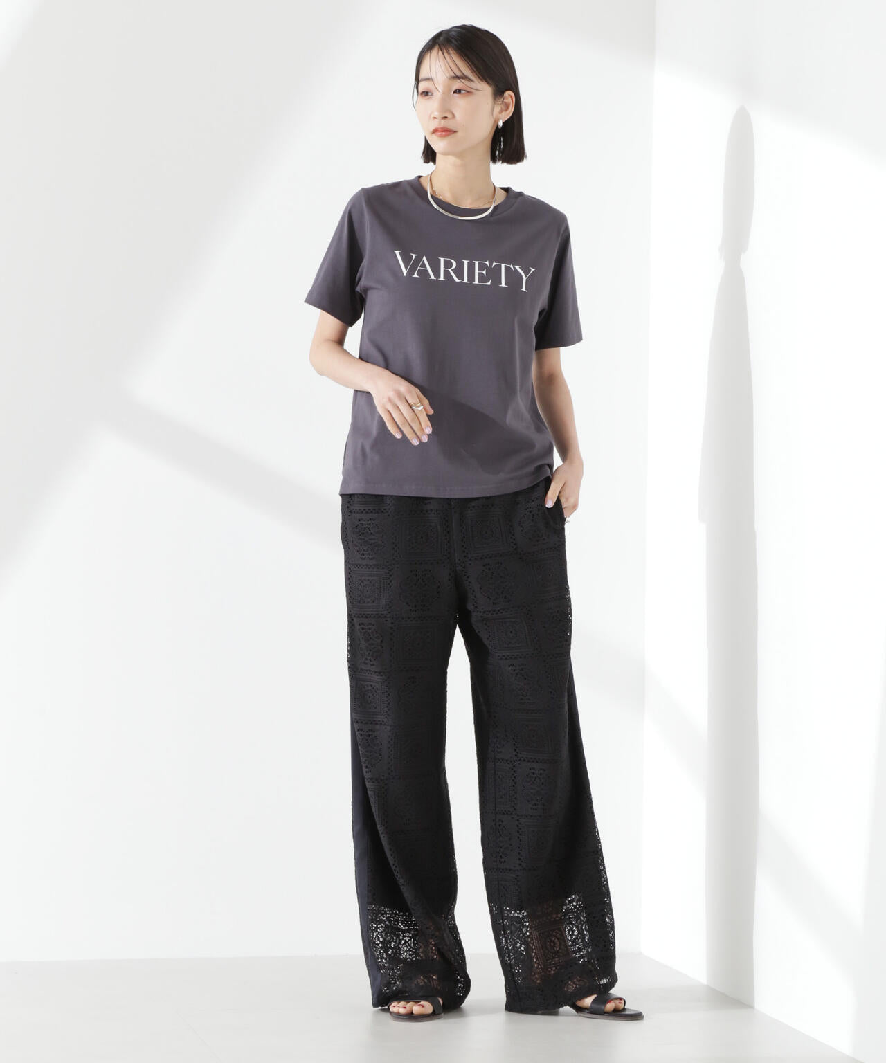 サイドレースパンツ LE CIEL BLEU パンツ サイドレースパンツ / Side Lace Pants