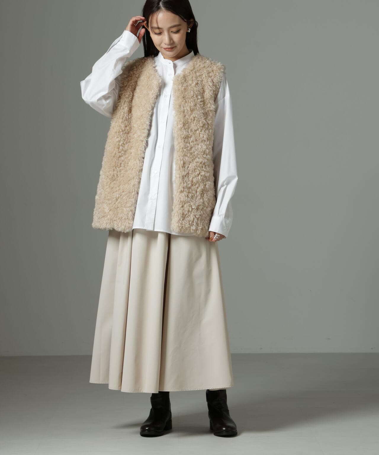 ウェストゴムギャザースカート 6735130301