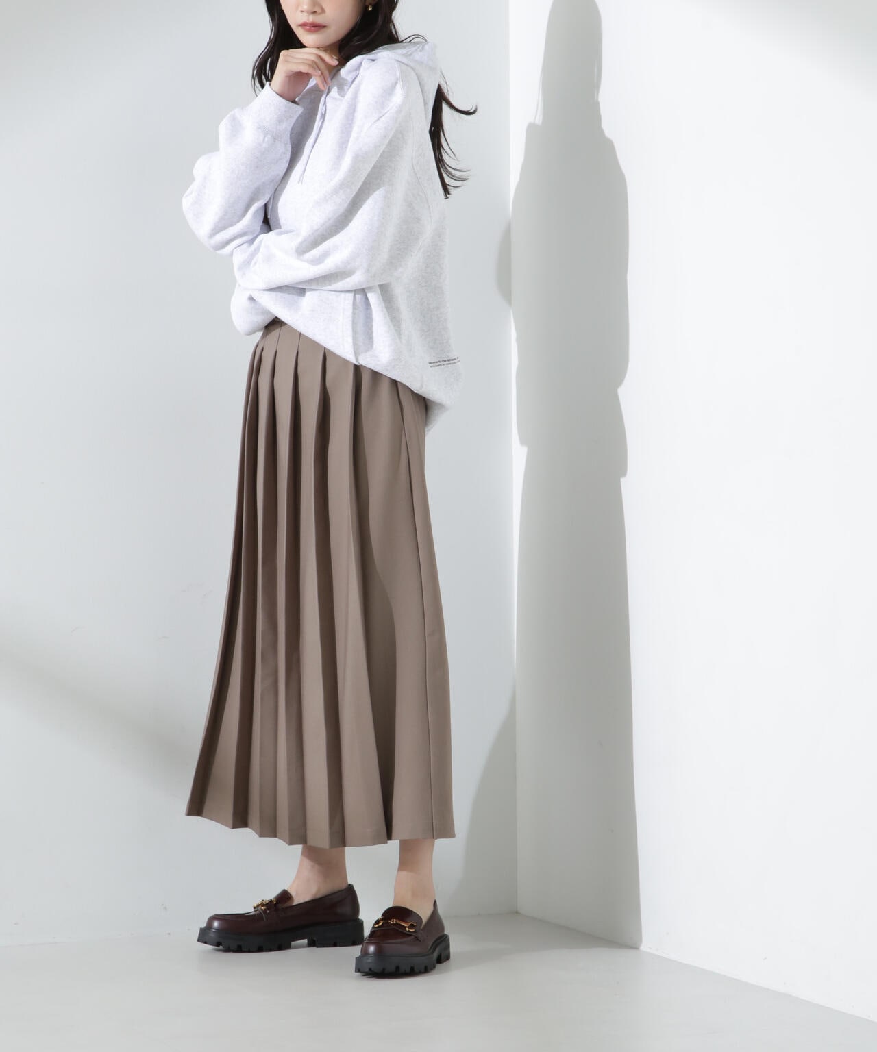 フロントプリーツスカート 6735130302