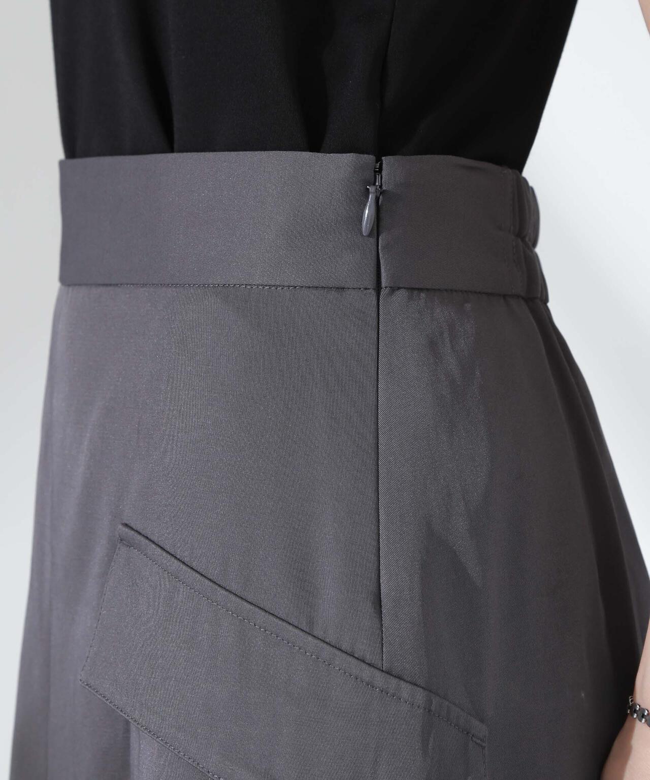 フラップポケットフレアスカート 6735130310