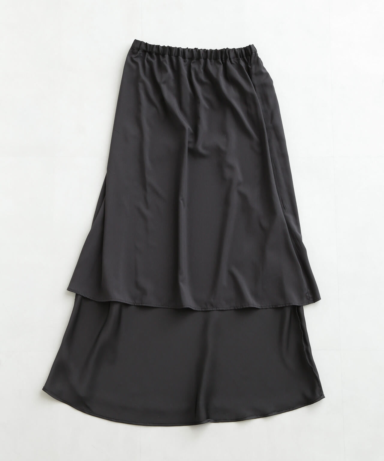 サテンフレアスカート 6735130313