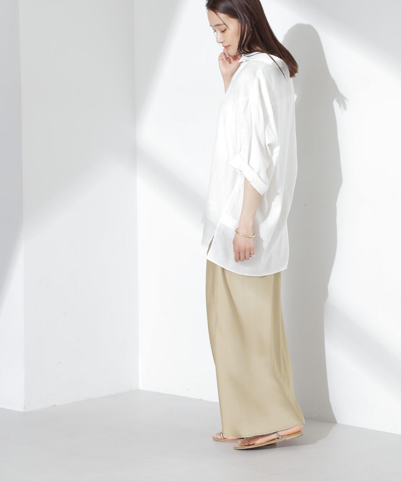 サテンフレアスカート 6735130313