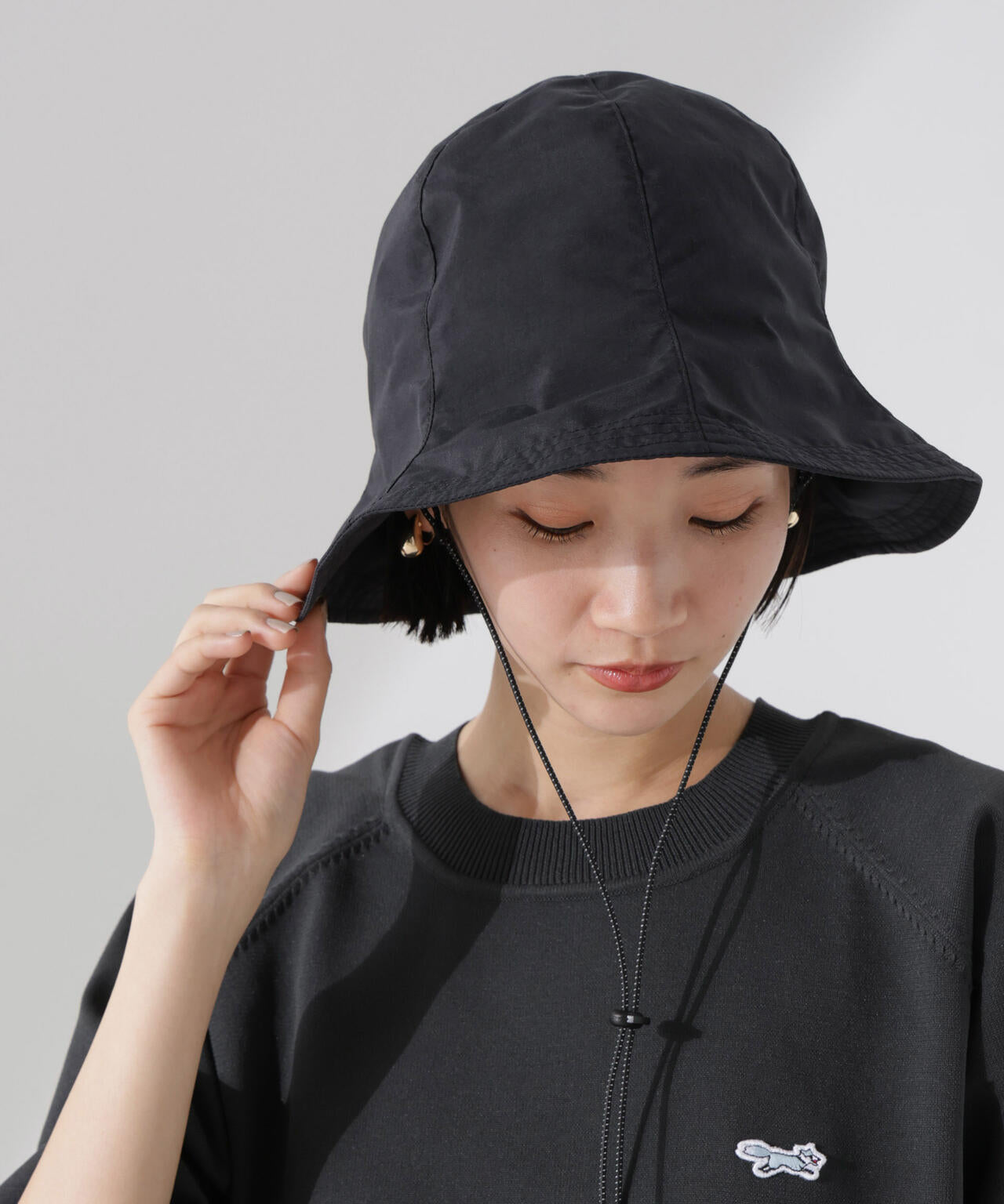 撥水加工 ナイロン チューリップ ハット