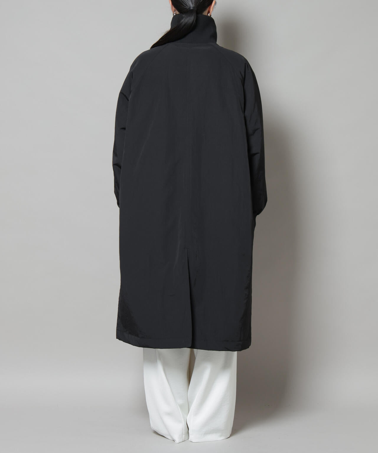 撥水加工・機能中綿 ジップアップリブロングコート 6735211300