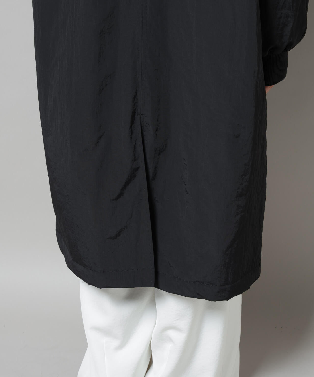 撥水加工・機能中綿 ジップアップリブロングコート 6735211300