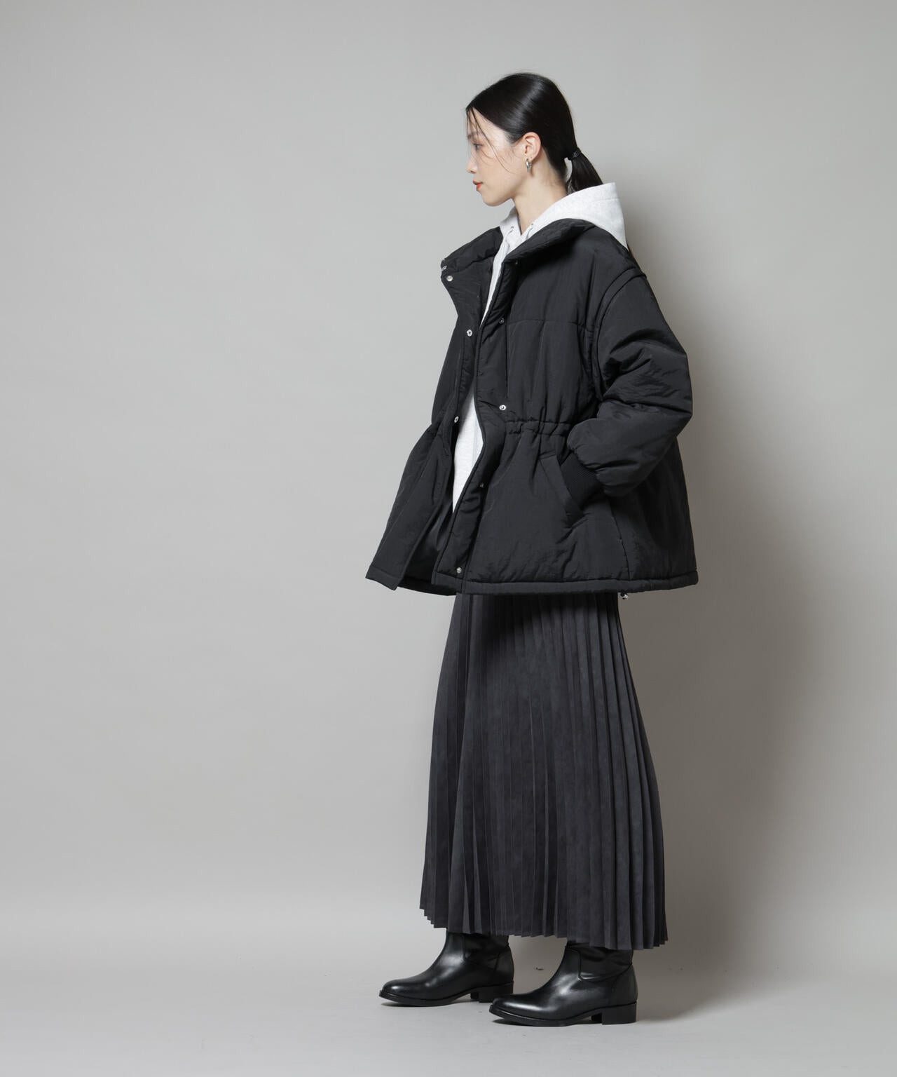 撥水加工・機能中綿 ２wayベスト＆スタンドジップブルゾン 6735211304