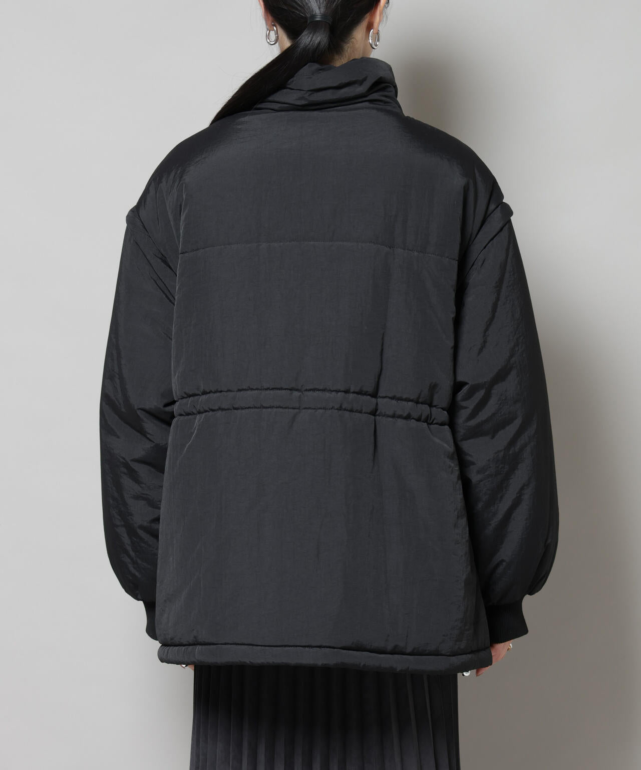 撥水加工 ・ 機能中綿 2way ベスト ＆ スタンド ジップ ブルゾン