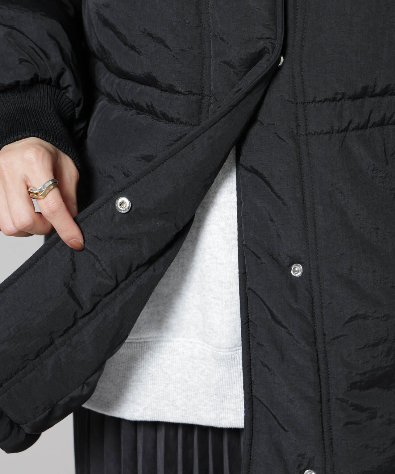 撥水加工・機能中綿 ２wayベスト＆スタンドジップブルゾン 6735211304