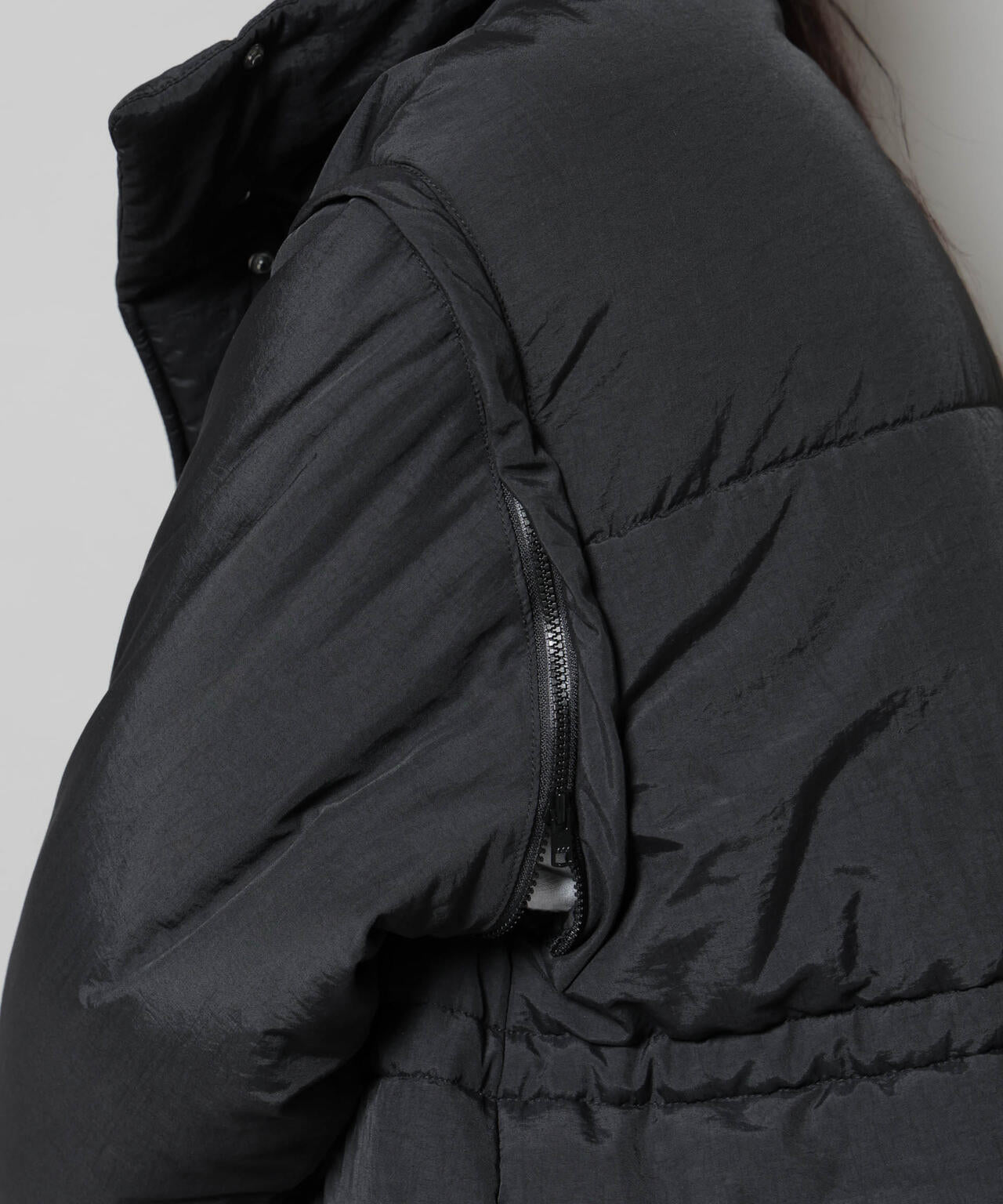 撥水加工・機能中綿 ２wayベスト＆スタンドジップブルゾン 6735211304