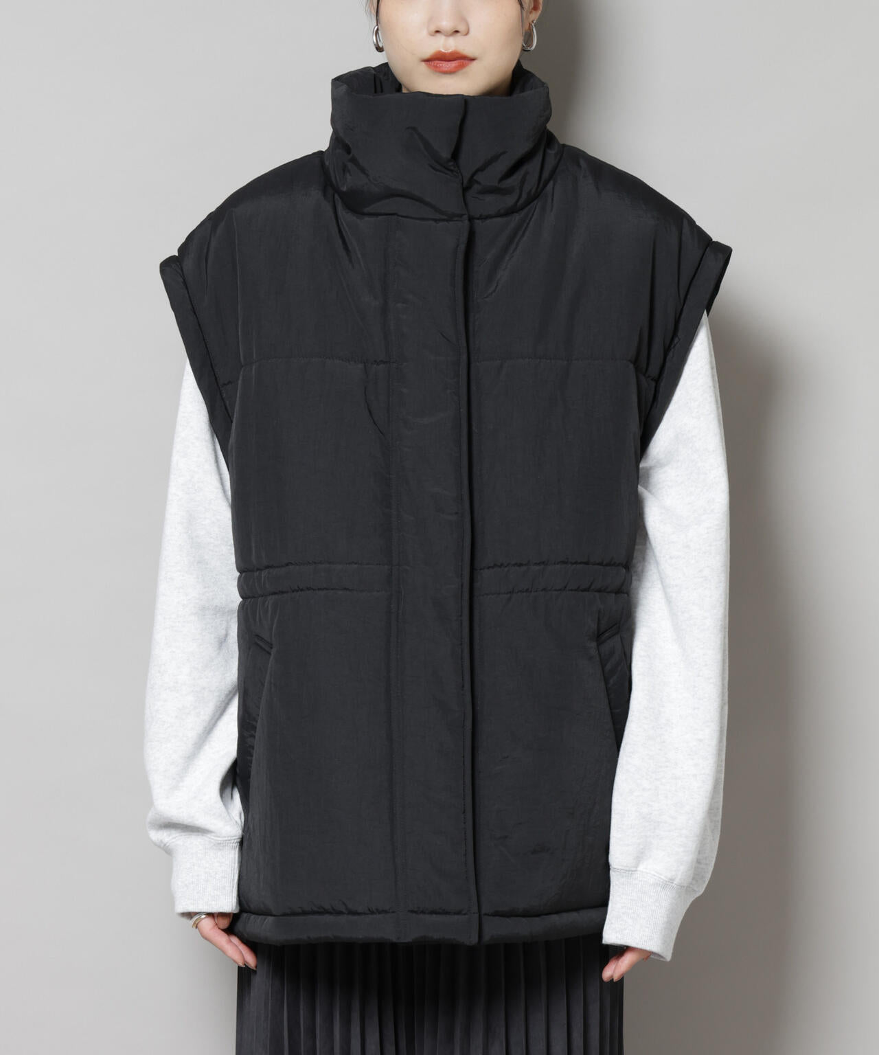 撥水加工・機能中綿 ２wayベスト＆スタンドジップブルゾン 6735211304