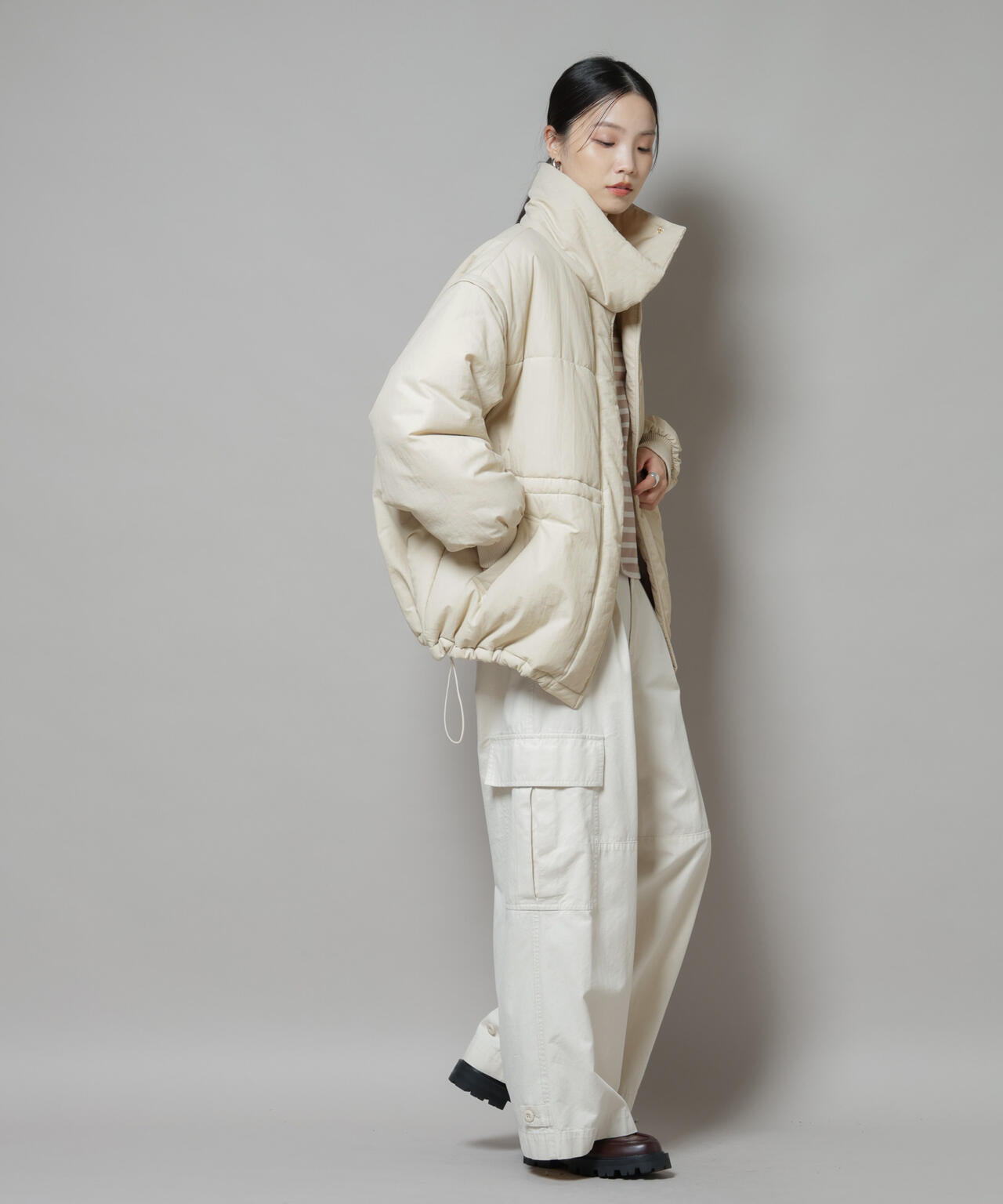 撥水加工・機能中綿 ２wayベスト＆スタンドジップブルゾン 6735211304