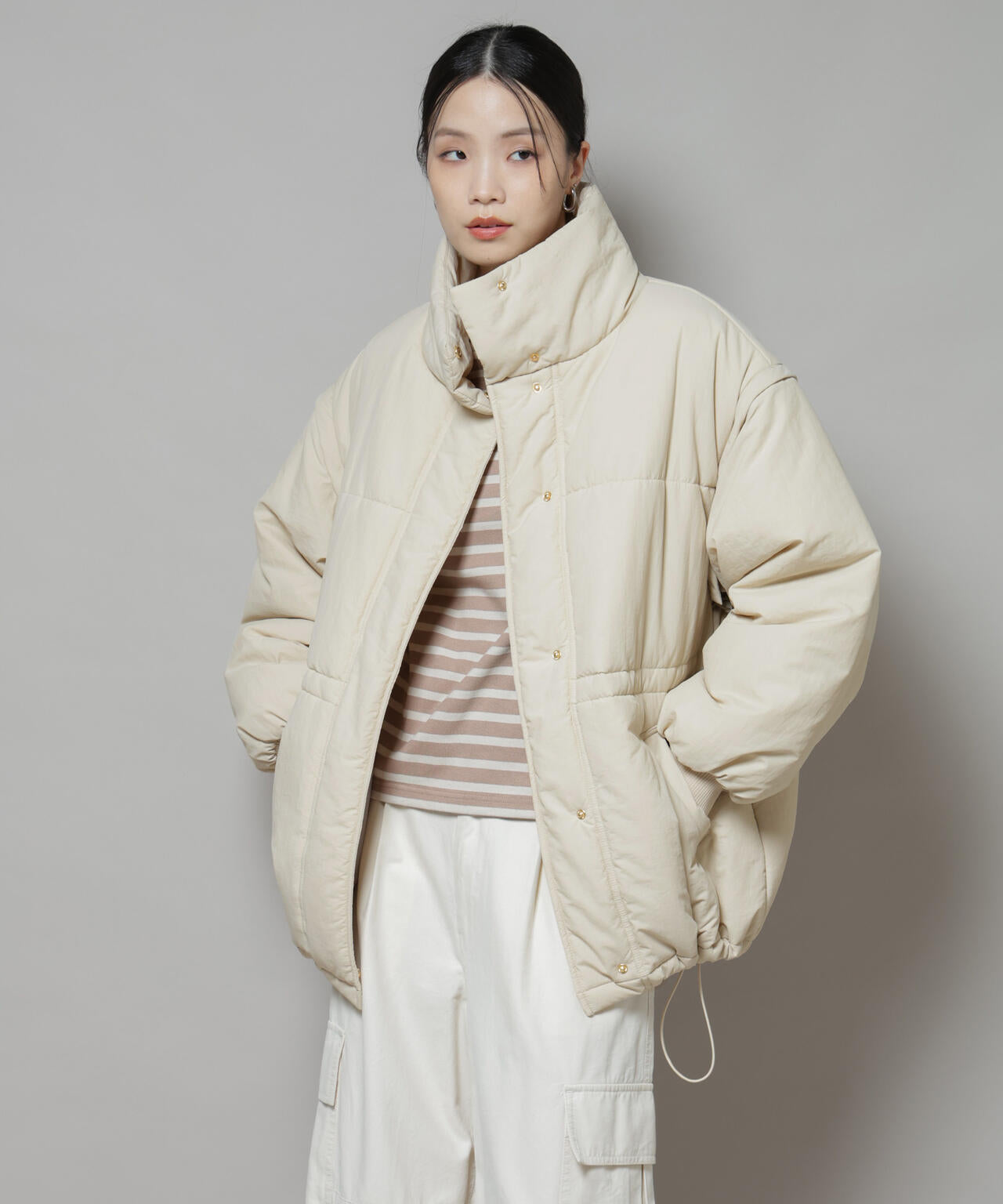 撥水加工・機能中綿 ２wayベスト＆スタンドジップブルゾン