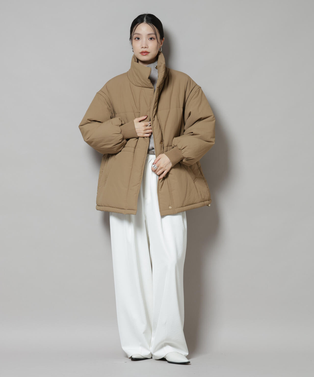 撥水加工・機能中綿 ２wayベスト＆スタンドジップブルゾン 6735211304