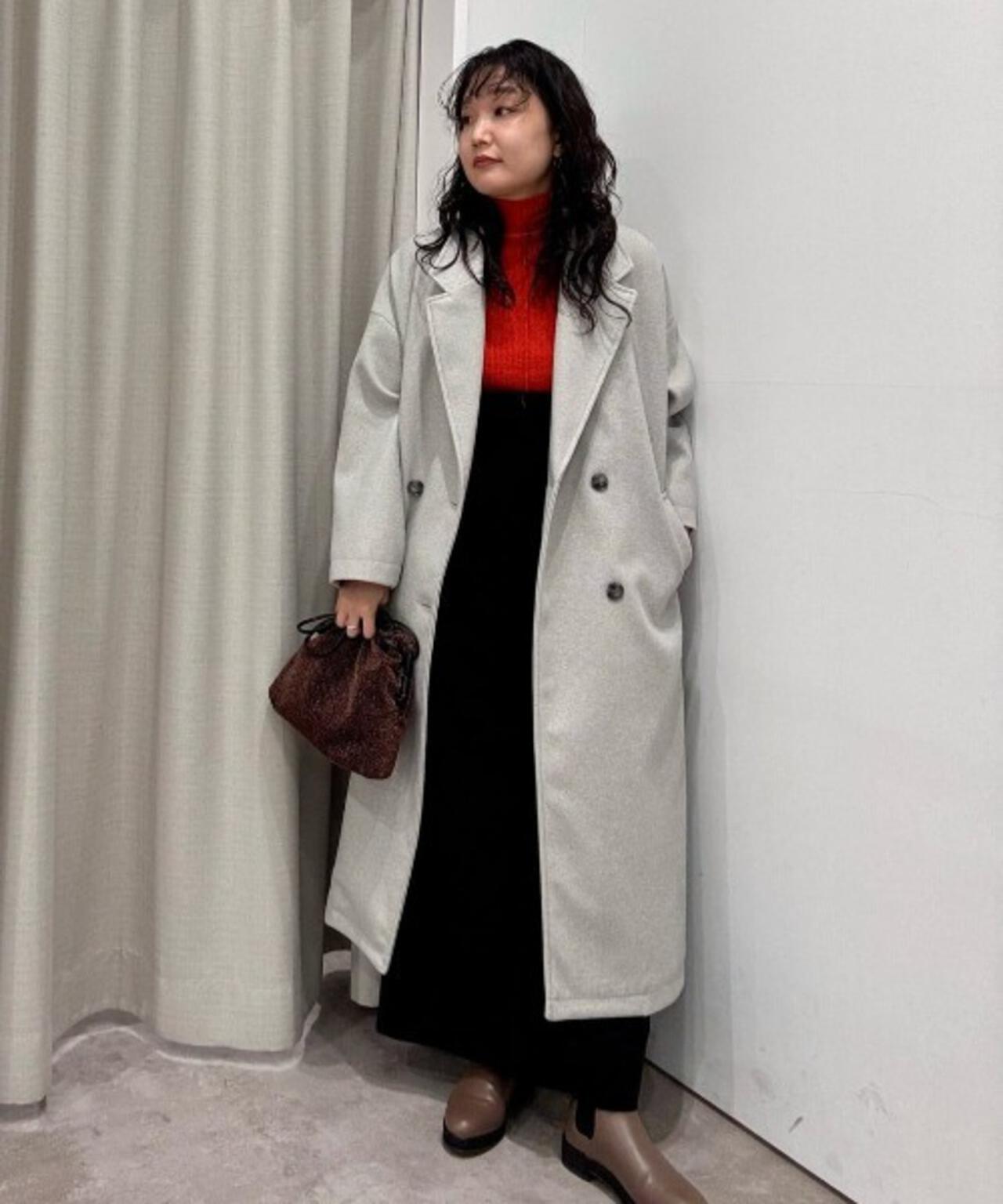 メルトンジャージーチェスターロングコート 6735211311