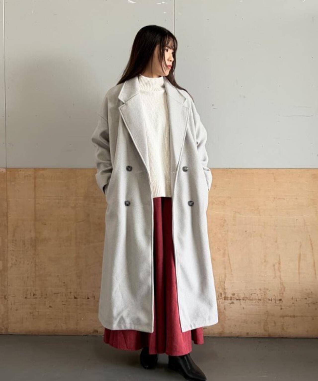 メルトン ジャージー チェスター ロングコート