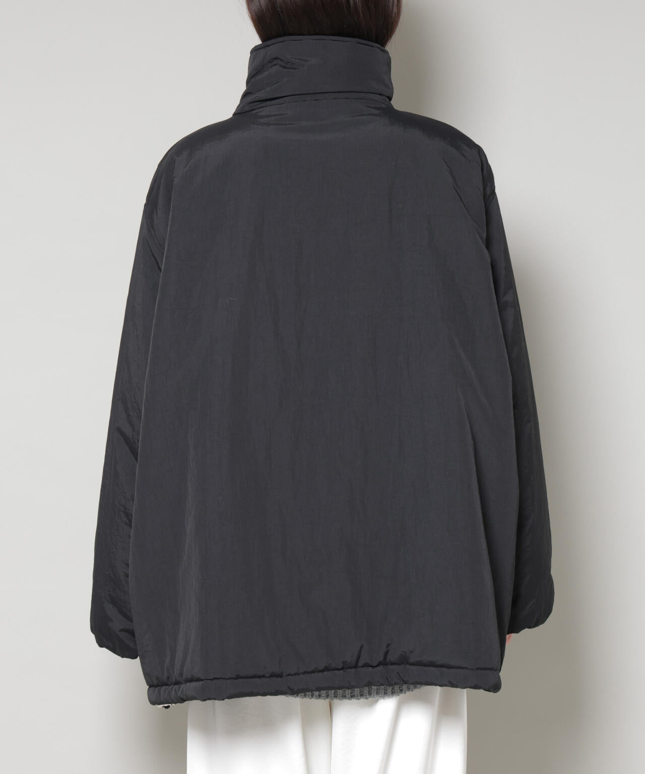 撥水加工 中綿 スタンド オーバージップ ブルゾン