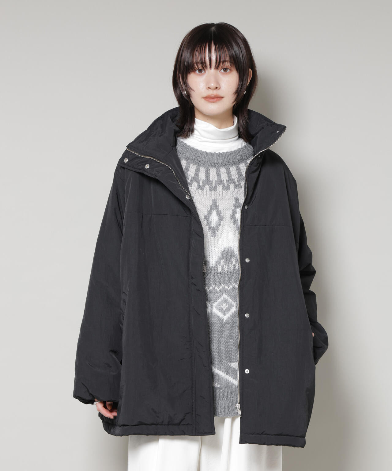 ナノユニバース（NANO universe）/撥水加工 中綿スタンドオーバージップブルゾン 撥水加工 中綿 スタンド オーバージップ ブルゾン