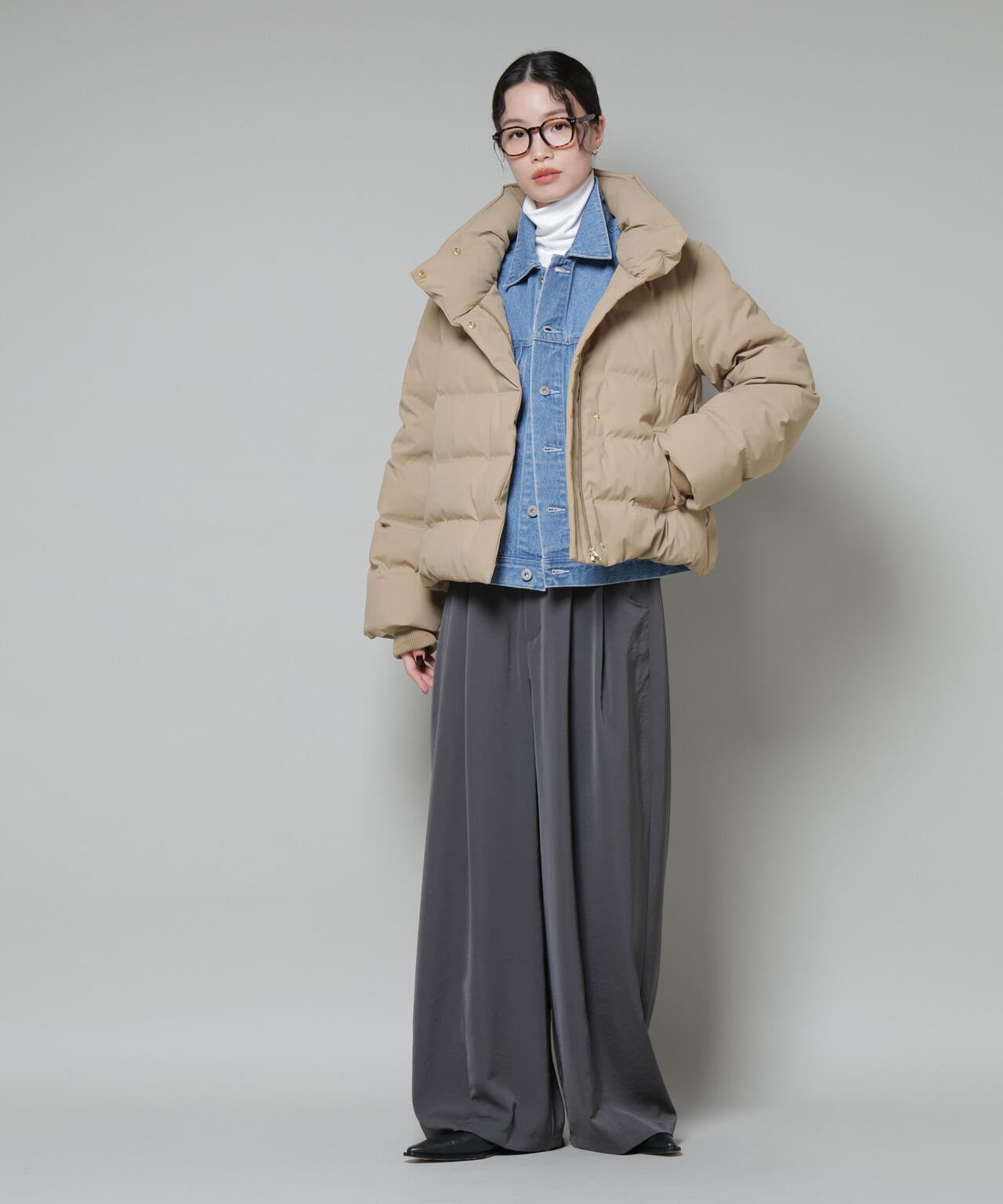 ボリュームネックダウンショートコート 6735214304