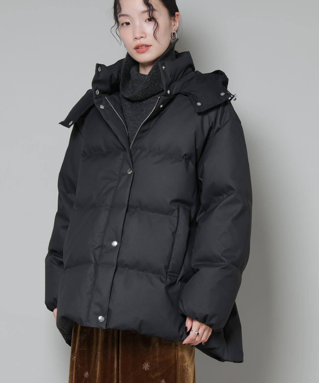 Aラインミドルダウンコート 6735214305