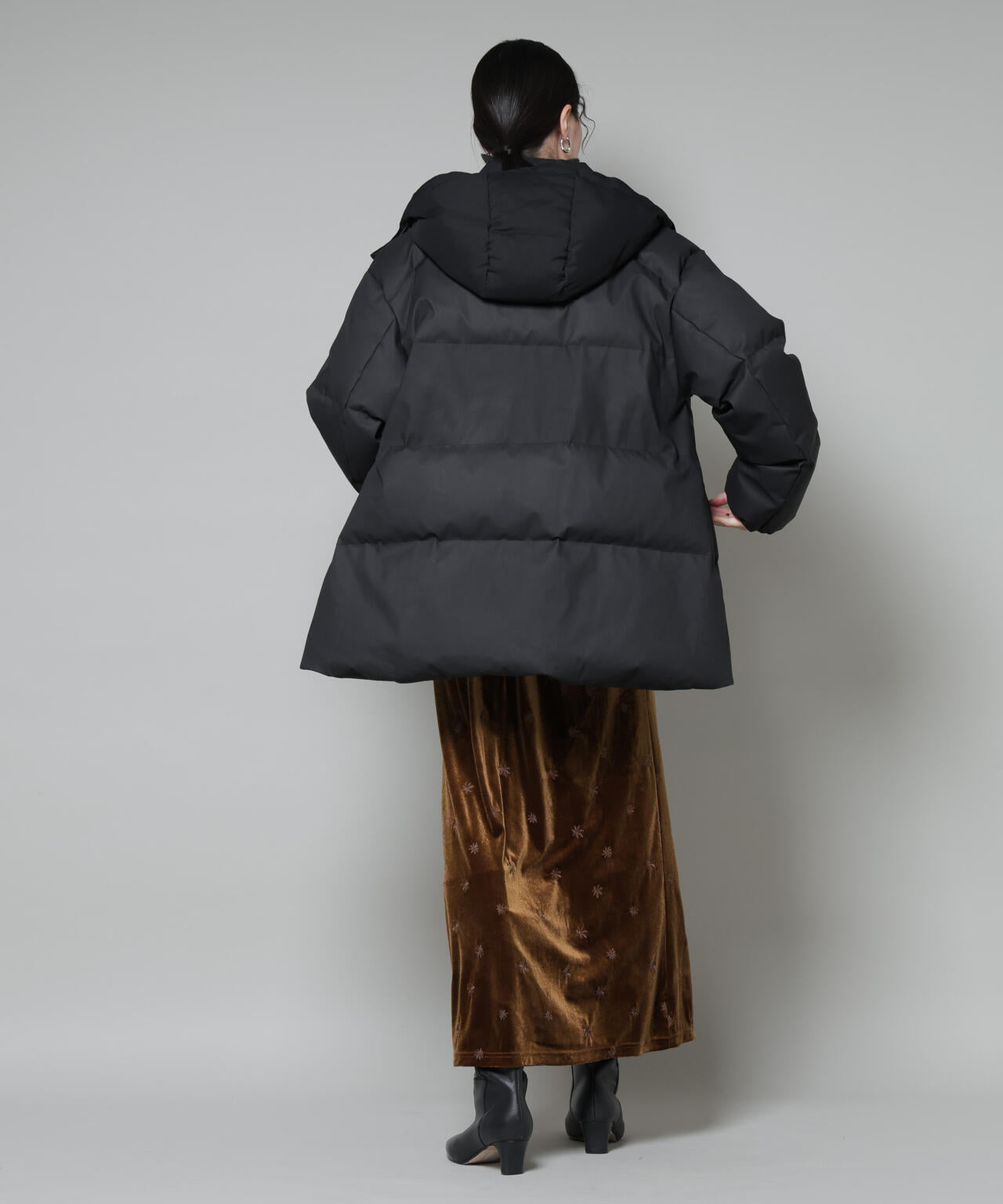 Aライン ミドル ダウンコート