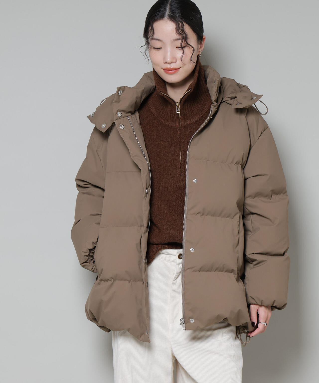 Aラインミドルダウンコート 6735214305