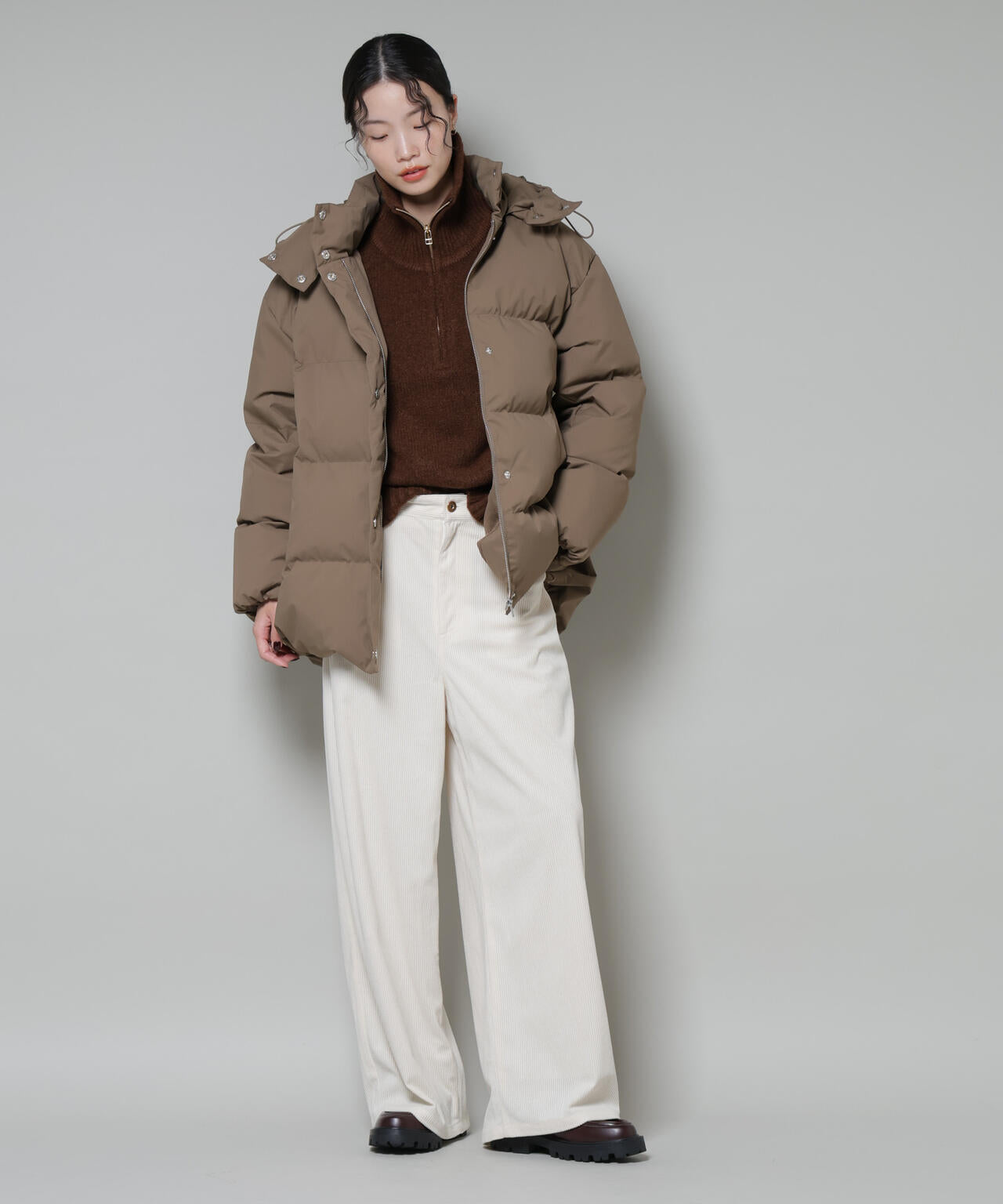 Aラインミドルダウンコート 6735214305