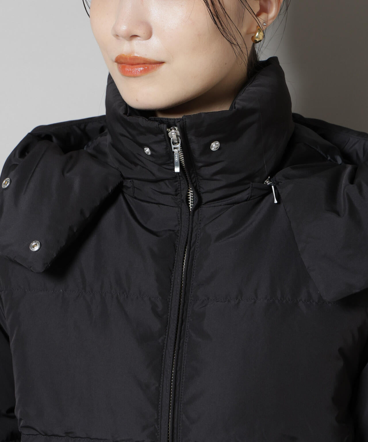 撥水加工 フードロングダウンコート 6735214307