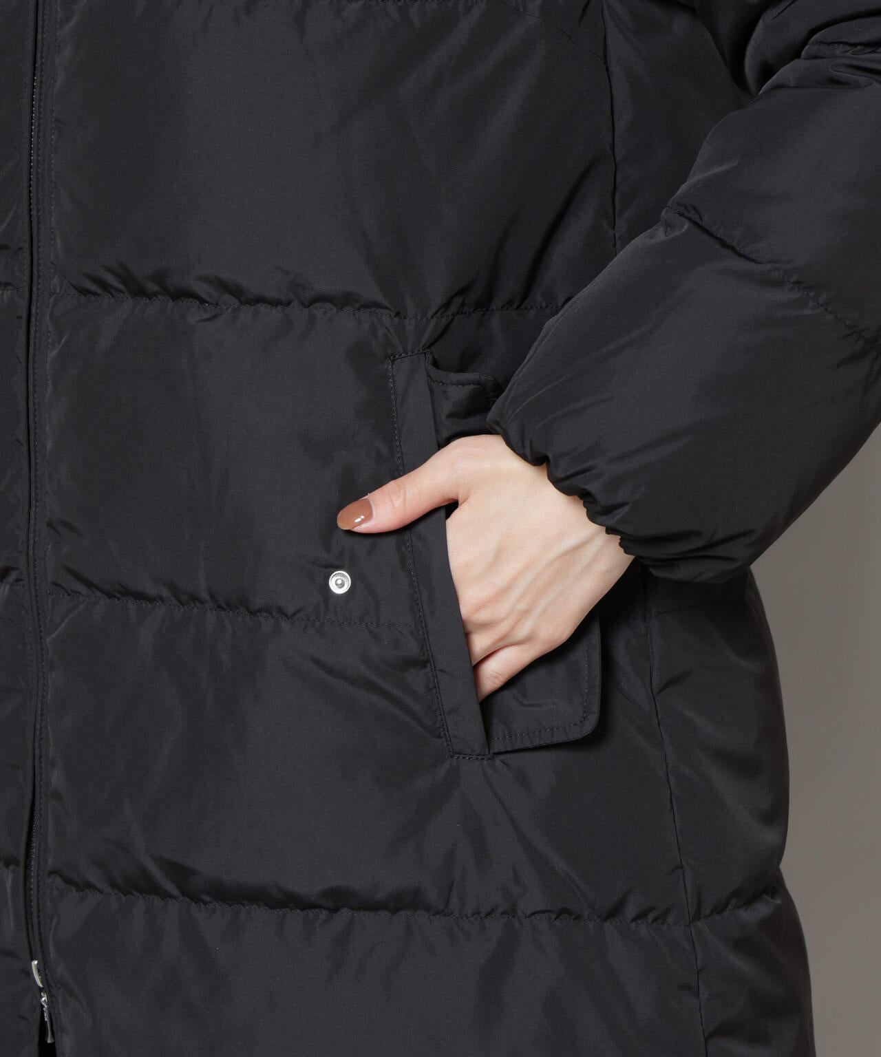 撥水加工 フードロングダウンコート 6735214307